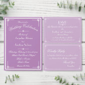 Elegant Mauve Wedding Personalized Cool Cute Mini Sparkling Wijnetiket (Personaliseer de collectie van deze zelfstandige maker.)
