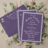 Livre D'or Classique Chic Dusty violet et Mariage de script b (Personnalisez la collection de ce créateur indépendant. Test)