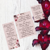 1980's Deep-Maroon Bruiloft Save-the-Date Briefkaart