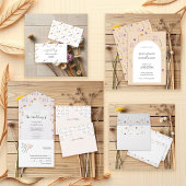 Fairy Garden Waterverf Bloemenbruiloft Acryl Uitnodigingen