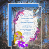 Poster Fée Papillon bébé fille