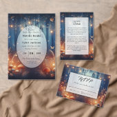 Invitation Fairy Lights et Moonlit Forest Magic Mariage (Personnalisez la collection de ce créateur indépendant. )