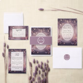 Carte D'accompagnement Lumières de la fée dans le Mariage de la lueur des (Personnalisez la collection de ce créateur indépendant.)