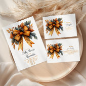 Gobelets En Papier Baby shower de fille de la cale automnale