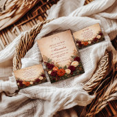 Invitation Fall Floral Romance Bridal Shower