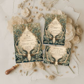 Invitation Mariage de la récolte d'automne en forêt