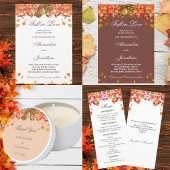 Numéro De Table Mariage de automne d'automne rustique