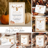 Invitation Chute en Amour Rustique Baby Clothesline Baby show