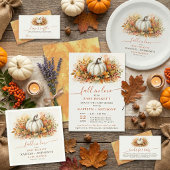 Invitation Baby Shower Citrouille Tombez Amoureux