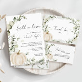 Serviette En Papier Tomber dans l'amour Fête des mariées Citrouille