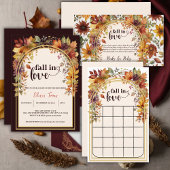 Sachets En Papier Tomber Amoureux Avec Bébé Automne Feuilles Douche