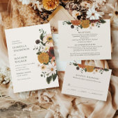 Herfst Wilde Bloem Boho Bruiloft Save The Date