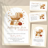 Assiettes En Carton L'automne tombe dans le Baby shower de l'amour