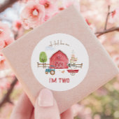 Sticker Rond Thème de la ferme