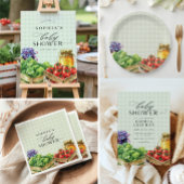 Serviette En Papier Marché des fermiers frais Baby shower cultivé loca