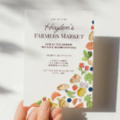 Boerenmarkt verjaardag kinder partij gunst sticker