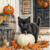 Invitation Fête d'Halloween à thème ferme mignonne