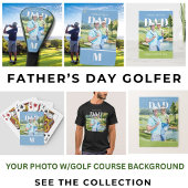 Beste Vader Aangepaste Foto Monogram Golfbaan Golfhanddoek