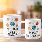 Mug Daddy's Little Galaxy Funny Quote Space Kids