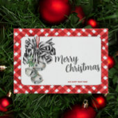 Rustic Red Gingham Noël Groot Cadeauzakje