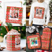 Grande Tasse Rouge Vert Noël Festif