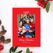 Carte De Correspondance Festive Red Simple Bow Papier personnel