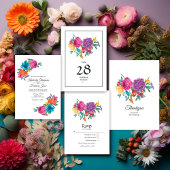 Programme Aquarelle Floral Mariage Fiesta