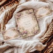 Invitation Fête de mariage champêtre de figues