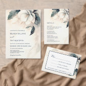 Invitation Fleur tridimensionnelle peinte (Personnalisez la collection de ce créateur indépendant. )