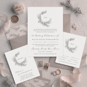 Invitation Fine Art Minimalist Botanical Wedding