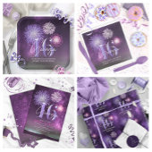 Sachets En Papier Fireworks Sweet 16 Purple ID984