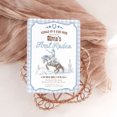 Serviette En Papier First Rodeo 1st Birthday Blue Western