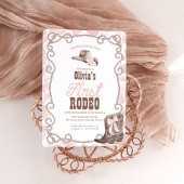 Étiquettes Cadeau First Rodeo 1st Birthday Dusty Pink