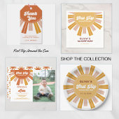 Boho eerste reis rond de zon eerste verjaardag papieren bordje