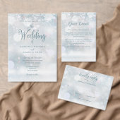 Carte De Remerciements Premier Mariage de script de Snowflakes (Personnalisez la collection de ce créateur indépendant. )