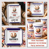 Invitation Fête d'anniversaire de baseball de la première ann