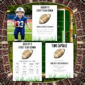 Bannière À Fanions Football First Year Down Birthday Party