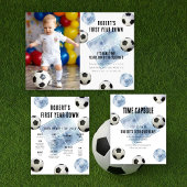 Soccer Time Capsule 1st birthday Poster