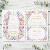Elegant Bloementuin Lente Trouwprogramma Programma (Personaliseer de collectie van deze zelfstandige maker.)