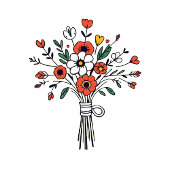 Sophisticated Red Floral Bouquet