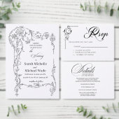 Menu de calligraphie élégant (Personnalisez la collection de ce créateur indépendant.)