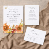 Carte D'accompagnement Wedding Website QR Code online RSVP wedding (Personnalisez la collection de ce créateur indépendant. )