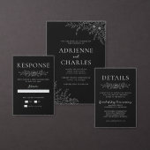 Invitation Faire simple Floral 1 Canard Œuf Teal Mariage Mini (Personnalisez la collection de ce créateur indépendant.)