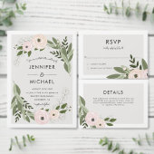Sprigs Mariages floraux RSVP (Personnalisez la collection de ce créateur indépendant.)