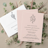 Roze pasta Elegant Boho botanisch Hartelijk dank Bedankdoosjes (Personaliseer deze collectie van deze onafhankelijke maker. Test)