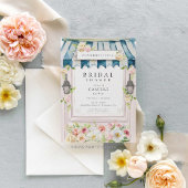 Trouwfeest Uitnodiging Bloementuin Servet