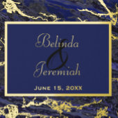 Gold Foil & Navy Blue Mariage