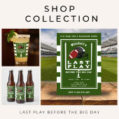 Serviette En Papier Football Bachelor Party Jouer Dernier avant le gra