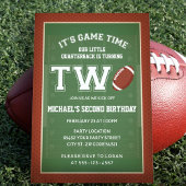 Invitation Football Deuxième fête d'anniversaire