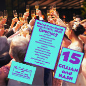 Programme Quatre-vingt-dix violet sur Mariage Turquoise